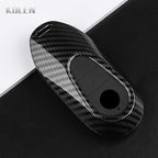Car Key Cover Compatible with Mercedes-Benz C E S Class GLC GLB CLA CLS W223 W214 W206 X254 S400 S450 S480 – Carbon Fiber Style