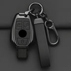 Alloy-Style Car Key Fob Cover for Mercedes-Benz A-Class, B-Class, C-Class, R-Class, CLA, GLA, GLC & GLK – W176, W203, W204, W210, W211 – 2/3 Buttons