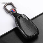 Car Key Cover Compatible with Chevrolet Malibu Blazer Traverse Onix Equinox Volt Bolt Trax Orlando Cruze Spark Camaro – Carbon Fiber Style