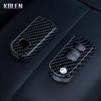 Flip Key Cover Compatible with Mazda 2 3 5 6 8 CX7 CX-7 CX5 CX-5 CX9 CX-9 MX5 MX-5 M6 RX8 RX-8 – 2/3/4 Buttons – Carbon Fiber Style