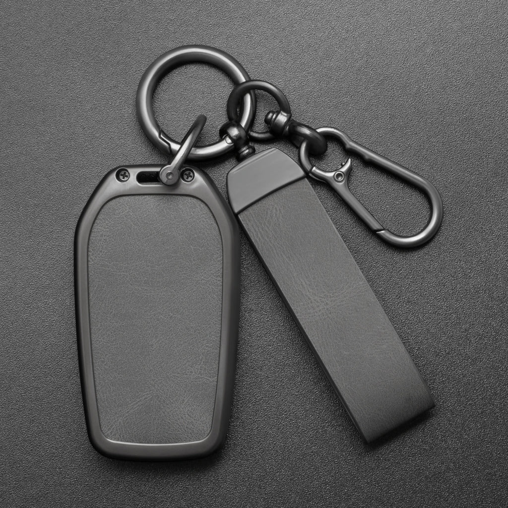 Alloy-Style Car Key Fob Cover for Toyota C-HR, Hilux, Fortuner, Land Cruiser 200, Camry, Corolla, Crown & RAV4
