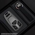 Black Warrior-Style TPU Car Key Fob Cover for Audi A4 B9, A5, A6, Q5, Q7, S4, S5, S7, TT, TTS, TFSI & RS – 8S, 8W, 4M