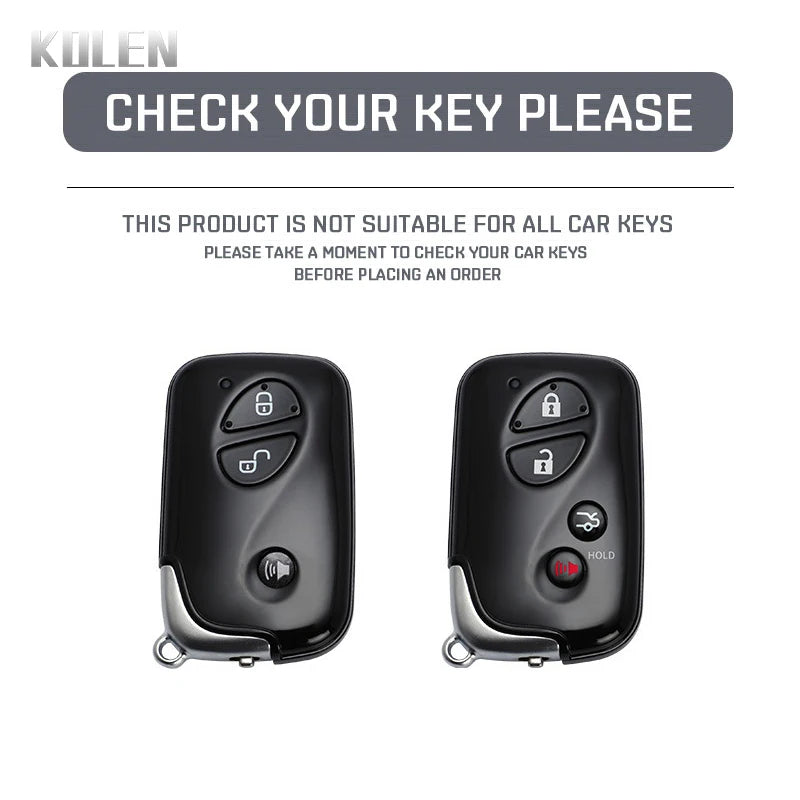 Car Key Cover Compatible with Lexus GS430 ES350 GS350 LX570 IS350 RX350 IS250 – Carbon Fiber Style