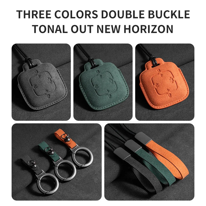 Suede Smart Flip Key Cover Compatible with ZEEKR X, 001, 007, 009, 7X, MIX