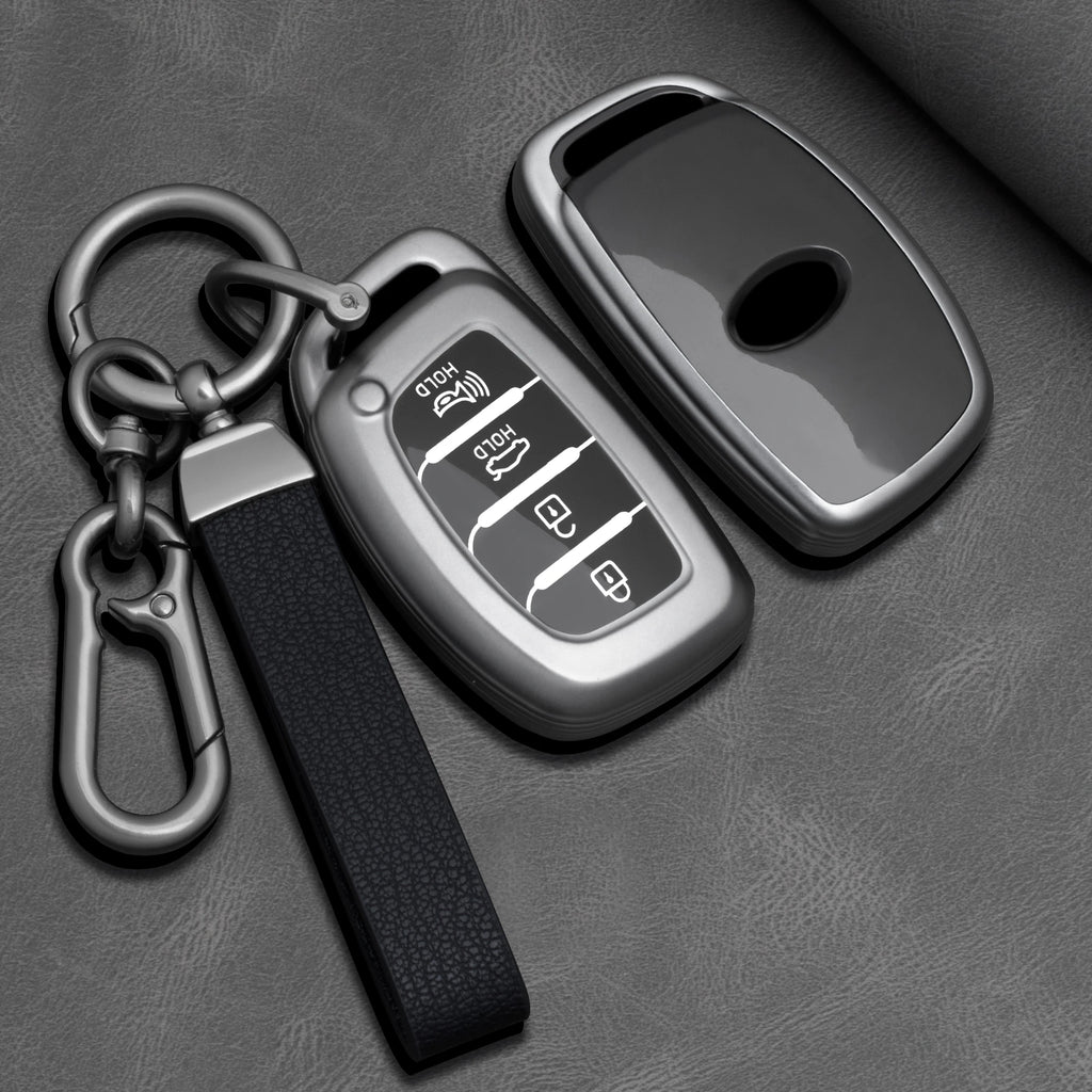 TPU Car Key Fob Cover for Hyundai Tucson, Santa Fe, Rena, Sonata, Elantra, Creta, ix35, ix45, i10, i30 & i40 – 4 Buttons