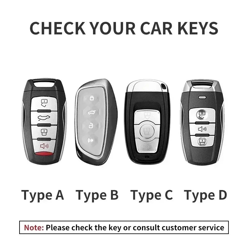 Leather Car Key Cover Compatible with Great Wall Haval/Hover H6, H7, H8, H4, H9, F5, F7, H2S, H3, H5, M6, Dargo, B07, A07