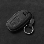 Suede Car Key Cover Compatible with Audi A1, A3, 8V, A4, B8, B9, A5, A6, C7, A7, A8, Q3, Q5, Q7, S4, S6, S7, S8, R8, TT