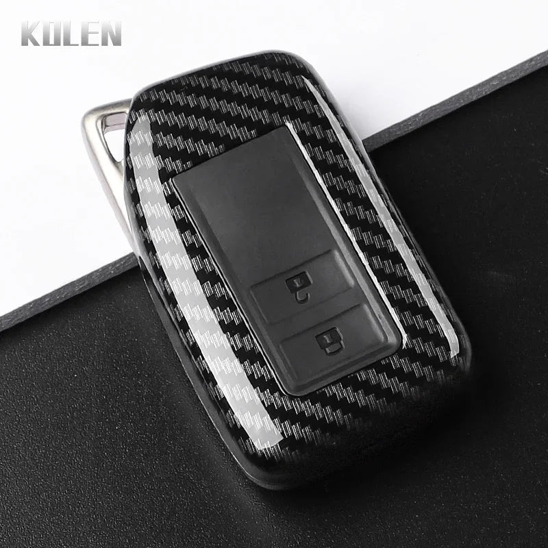 Car Key Cover Compatible with Lexus NX IS RX ES GX LX LS UX GS 200 260 300 350 RX350 ES300 NX200 NX300 – Carbon Fiber Style
