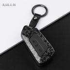 Car Key Cover Compatible with Volkswagen (VW) Golf 8 MK8 ID3 ID.4; CUPRA; Skoda Octavia A8; SEAT Leon MK4 – Carbon Fiber Style