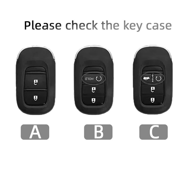 Suede Car Key Cover Compatible with Honda Civic, Accord, HR-V, CR-V (CRV), 2022, 2023 – 3/4 Buttons
