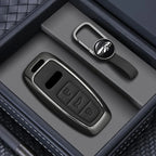 Alloy Style Car Key Case Cover Shell Fob for Audi A3 A4 B9 A6 A7 4K A8 E-tron Q5 Q8 C8 D5 SQ8 Protector Shell Fob Accessories