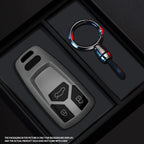 Black Warrior-Style TPU Car Key Fob Cover for Audi A4 B9, A5, A6, Q5, Q7, S4, S5, S7, TT, TTS, TFSI & RS – 8S, 8W, 4M