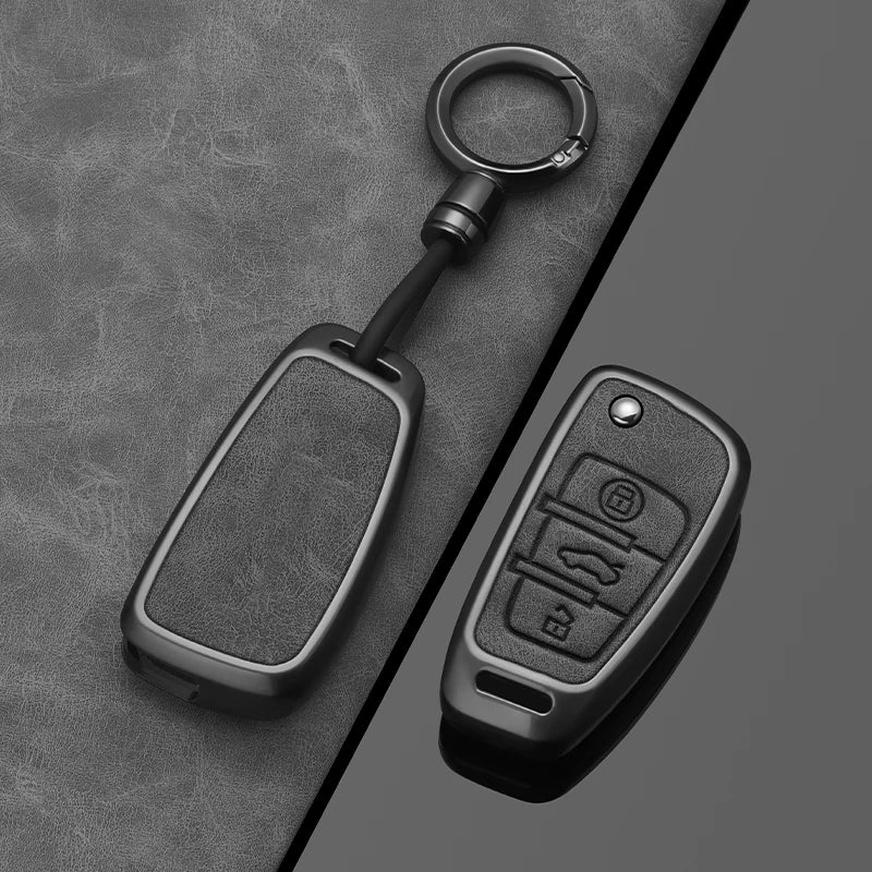 Zinc Alloy Car Key Fob Cover for Audi A1, A3, A4, A5, A6, A7, Q3, Q5, Q7, Q8, TT, S3, S4, S6 & RS – 8P, 8L, B6, B7, C5, C6, 4F