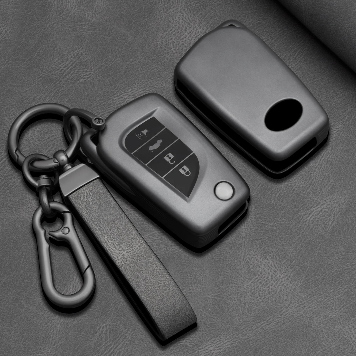 TPU Car Key Fob Cover for Toyota Hilux, Corolla, Highlander, RAV4, Yaris, Camry & Fortuner – 4 Buttons