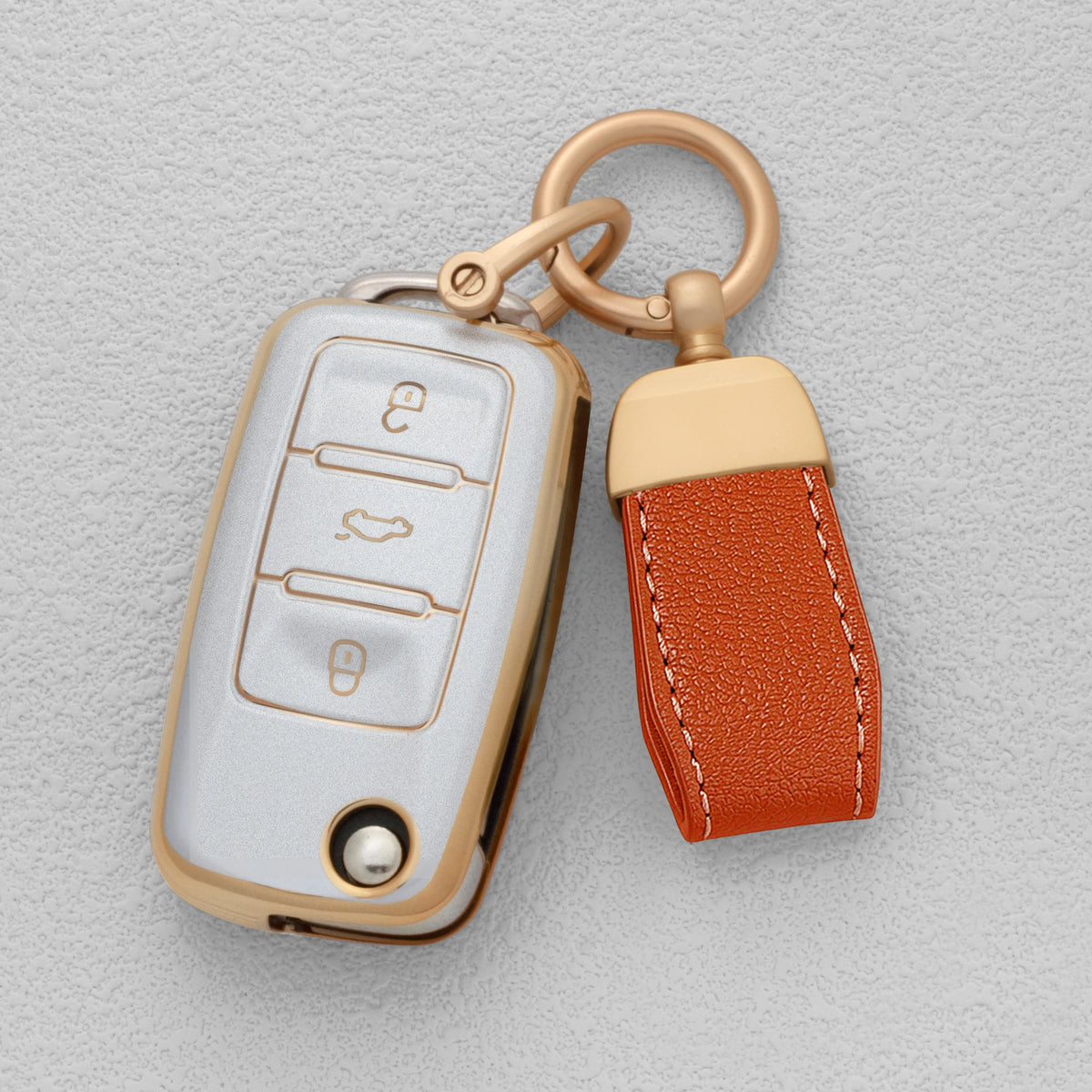 TPU Car Key Fob Cover for Volkswagen Golf 8 MK8, ID.4 & ID.3; Skoda Octavia A8 MK4