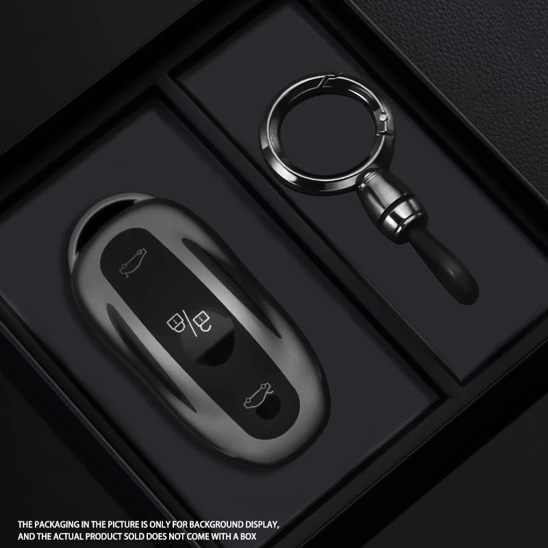 Black Warrior-Style TPU Car Key Fob Cover for Tesla Model 3, Model S & Model Y