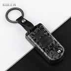 Flip Key Cover Compatible with Mazda 2 3 5 6 8 CX7 CX-7 CX5 CX-5 CX9 CX-9 MX5 MX-5 M6 RX8 RX-8 – 2/3/4 Buttons – Carbon Fiber Style
