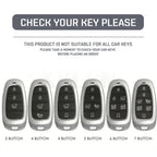 Car Key Cover Compatible with Hyundai Sonata SEL EV 6 8 IONIQ 5 Nexo Tucson Sonata 2020 Grandeur 2020 Sonata Limited – Carbon Fiber Style
