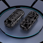 Car Key Cover Compatible with Mazda 2 3 5 6 BL BM GJ Atenza Axela Demio CX-3 CX3 CX-5 CX5 CX7 CX-9 CX8 – 4 Buttons – Carbon Fiber Style