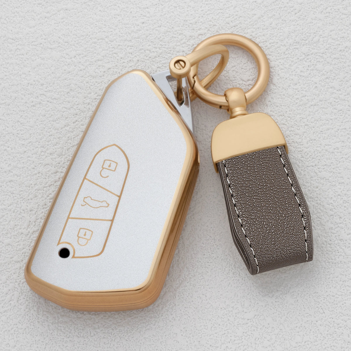 TPU Car Key Fob Cover for Volkswagen Golf 8 MK8, GTI, GTD, R, ID.3 & ID.4; Skoda Octavia A8 MK4; SEAT Leon MK4 – 2020–2021