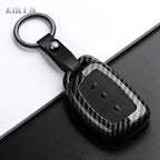 Car Key Cover Compatible with Hyundai Tucson Santa Fe Rena Sonata Elantra Creta ix35 ix45 i10 i30 i40 – Carbon Fiber Style