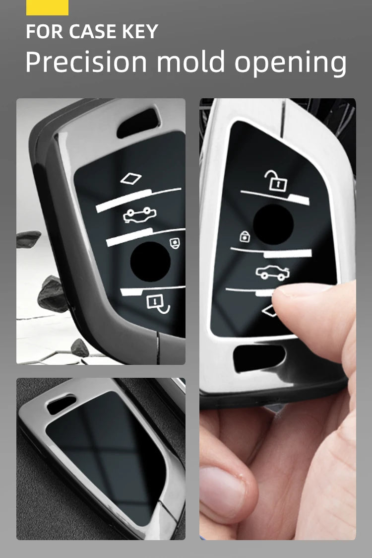 Zinc Alloy Car Key Fob Cover for BMW 1, 3, 5 & 7 Series, X1, X3, X4, X5, M3 & M4 – F10, F15, F16, F18, F20, F25, F30, E34