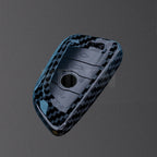 Car Key Cover Compatible with BMW 1 2 3 4 5 6 7 Series X1 X3 X4 X5 X6 X7 F10 F20 F30 G20 G30 G01 F15 F16 G02 G05 F34 – Carbon Fiber Style