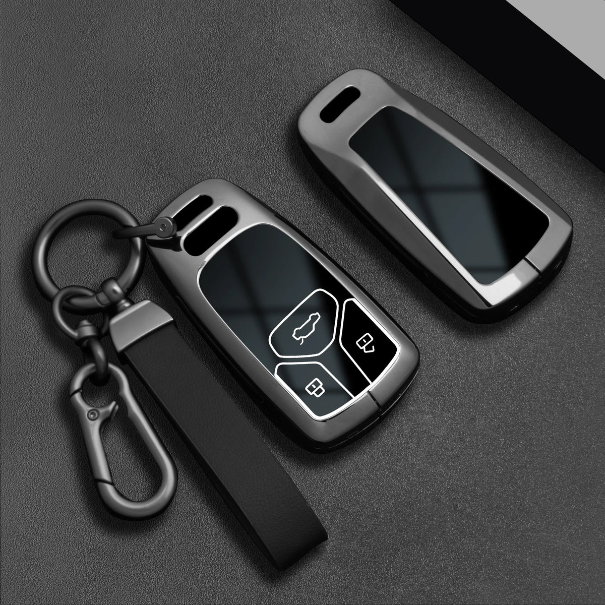 Zinc Alloy Car Key Fob Cover for Audi Q8, RS Q8, A6 C8, S6, RS6, A7, S7, RS7, A3 8Y, A8 D5, RS e-tron GT, Q4 & Q7 – 4N, 4M