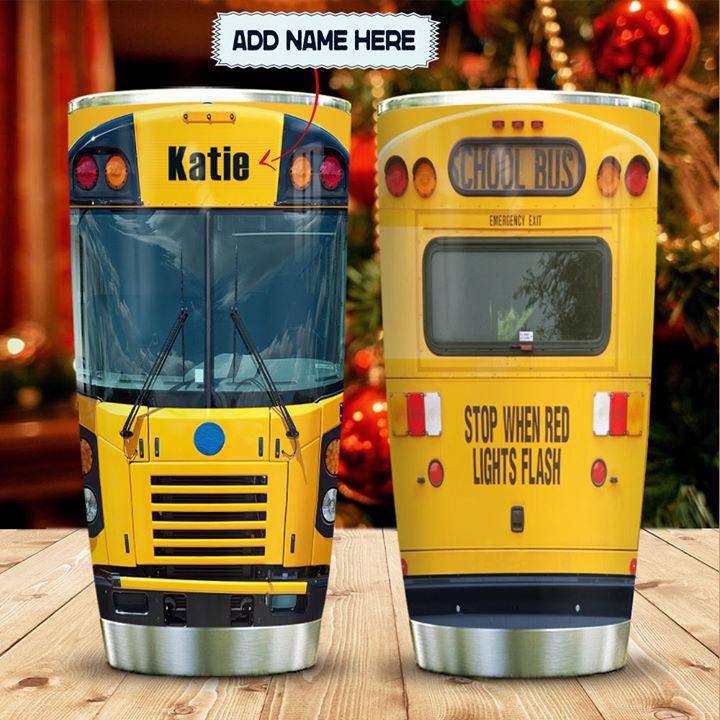 School Bus Lover Bus Driver Appreciation Personalized 20 Oz Tumbler For Coffee Travel And Daily Drinks