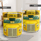 School Bus Bright Colors Laundry Basket For Room Home Organizer