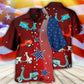 Scooter USA Star Independence Day Hawaiian Shirt Pattern Detail For Vacation Travel And Daily Wear