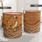 Scorpio Zodiac Rattan Texture Laundry Basket For Room Home Organizer