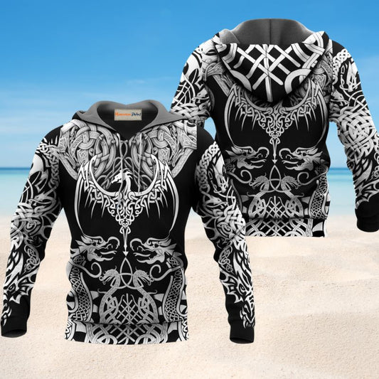 Classic Viking Warrior Hoodie For Bold Casual Wear Seasonal Trips And Myth Inspired Gifting