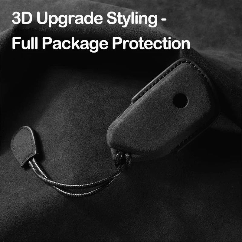 Suede Keyless Car Key Cover Compatible with VW Volkswagen GTI, R, MK8, Golf 8, ID.3, ID.4, ID.6
