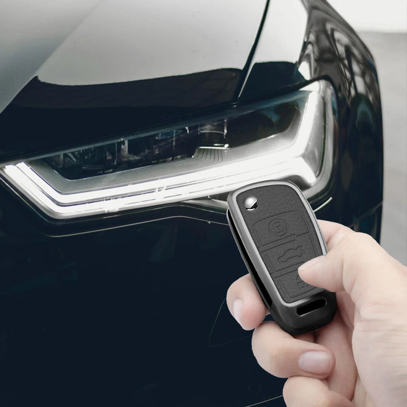Zinc Alloy Car Key Fob Cover for Audi A1, A3, A4 & A6 – B7, C6, 4F, 8V, 8P