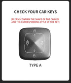 Suede Smart Flip Key Cover Compatible with ZEEKR X, 001, 007, 009, 7X, MIX