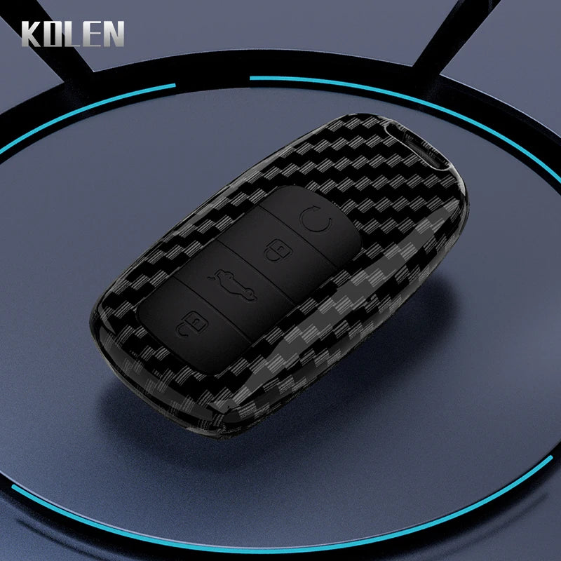 Car Key Cover Compatible with Chery Tiggo 8 Pro Tiggo 8 Plus New 5 Plus 7 Pro Arrizo – Carbon Fiber Style