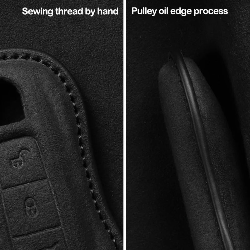 Suede Car Key Cover Compatible with Mazda 2, 3, 5, 6, BL, BM, GJ, Atenza, Axela, Demio, CX-3 (CX3), CX-5 (CX5), CX7, CX-9, CX8