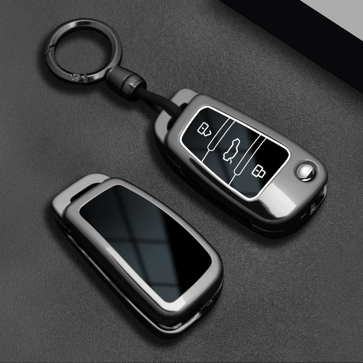 Zinc Alloy Car Key Fob Cover for Audi Q8, RS Q8, A6 C8, S6, RS6, A7, S7, RS7, A3 8Y, A8 D5, RS e-tron GT, Q4 & Q7 – 4N, 4M