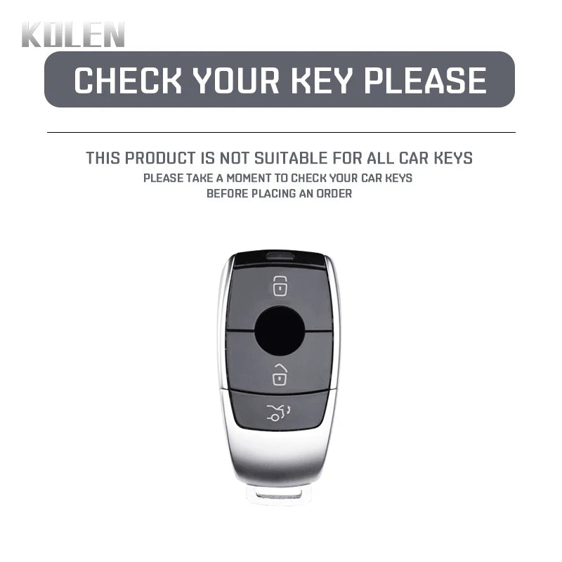 Car Key Cover Compatible with Mercedes-Benz A C E S G Class W177 W205 W213 X167 W222 CLA GLE GLB GLS AMG Maybach – Carbon Fiber Style