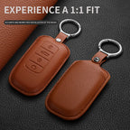 Leather Smart Car Key Cover Compatible with Chery Jaecoo J7, J6, J8; Tiggo 7/8 Pro Max; Omoda 5, C5; Tiggo 7/8 Pro Plus; Arrizo 5 Plus