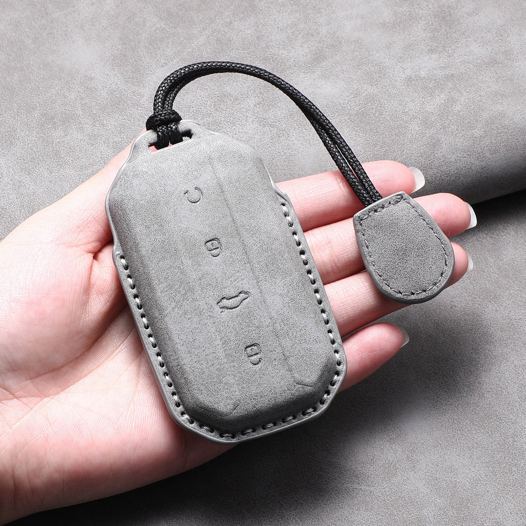 Leather Remote Key Fob Cover Compatible with Chery Jaecoo J7, J5, 2025, 2026