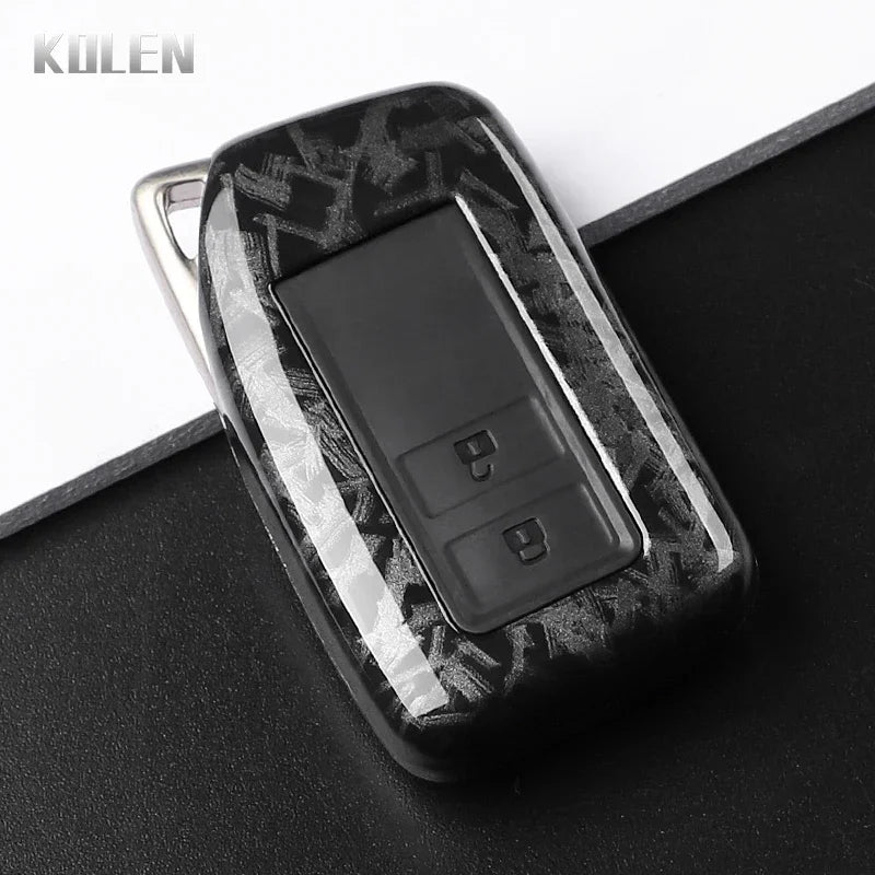 Car Key Cover Compatible with Lexus NX IS RX ES GX LX LS UX GS 200 260 300 350 RX350 ES300 NX200 NX300 – Carbon Fiber Style