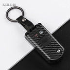 Flip Key Cover Compatible with Mazda 2 3 5 6 8 CX7 CX-7 CX5 CX-5 CX9 CX-9 MX5 MX-5 M6 RX8 RX-8 – 2/3/4 Buttons – Carbon Fiber Style