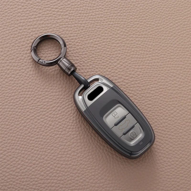 Black-Style TPU Car Key Fob Cover for Audi A1, A3, A4, A5, A6, A7, A8, Q3, Q5, Q7, S4, S6, S7, S8, R8 & TT – 8V, B8, B9, C7