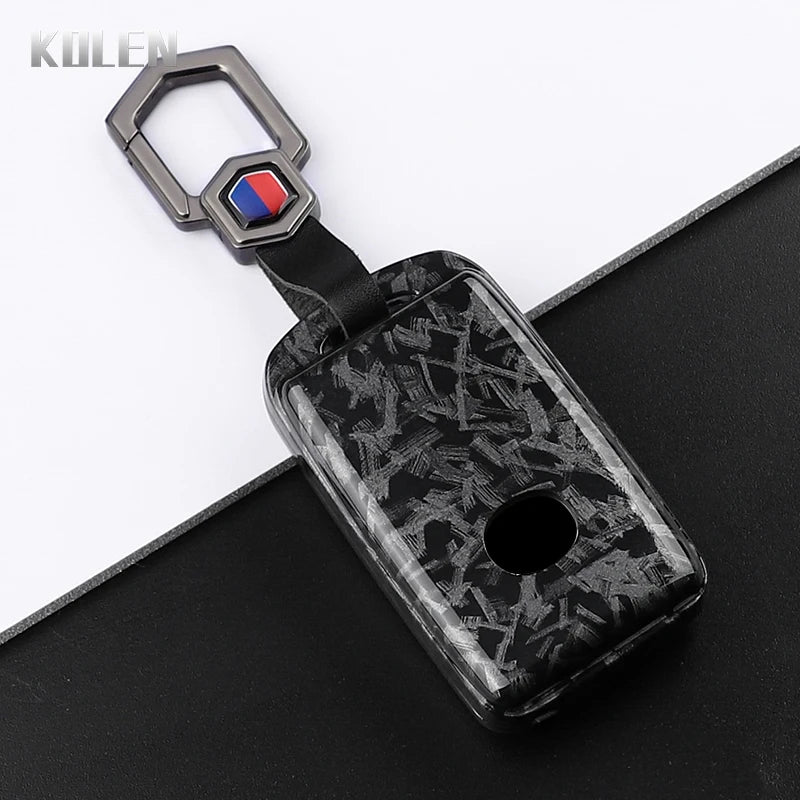 Car Key Cover Compatible with Mazda 3 Axela CX30 CX-4 CX5 CX-5 CX8 CX-8 CX-30 CX9 CX-9 – Carbon Fiber Style