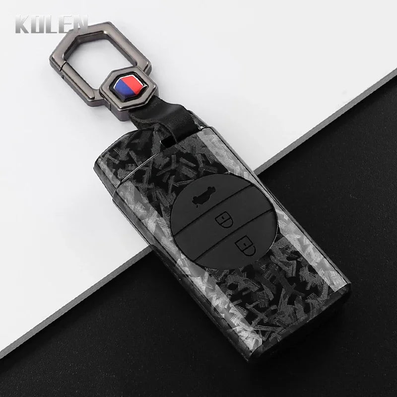 Car Key Cover Compatible with Chery Tiggo 7 Pro 8 Pro EXEED Tiggo 2 3X Arrizo 5 Pro GX 5X EQ7 – Carbon Fiber Style