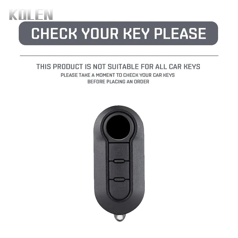 Car Key Cover Compatible with Fiat 500 Ducato Punto Panda; Lancia Musa; Citroen Jumper; Peugeot Boxer – Carbon Fiber Style