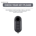 Car Key Cover Compatible with Fiat 500 Ducato Punto Panda; Lancia Musa; Citroen Jumper; Peugeot Boxer – Carbon Fiber Style