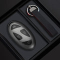Black Warrior-Style TPU Car Key Fob Cover for Hyundai Kona EV, Grandeur GN7 & IONIQ 6 – 2023–2024